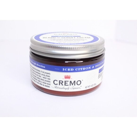 Cremo Cooling Beard & Scruff Cream Ince Citron & Driftwood 4 oz. New Unopened - Picture 3 of 7